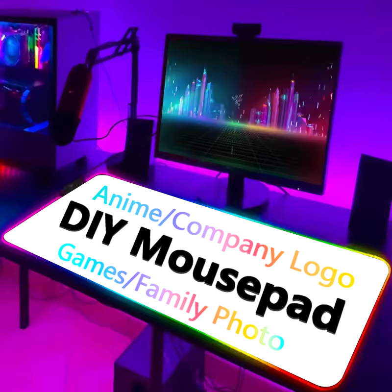 Gaming Accessories Logo - DIY 맞춤형 RGB 마우스 패드 대형