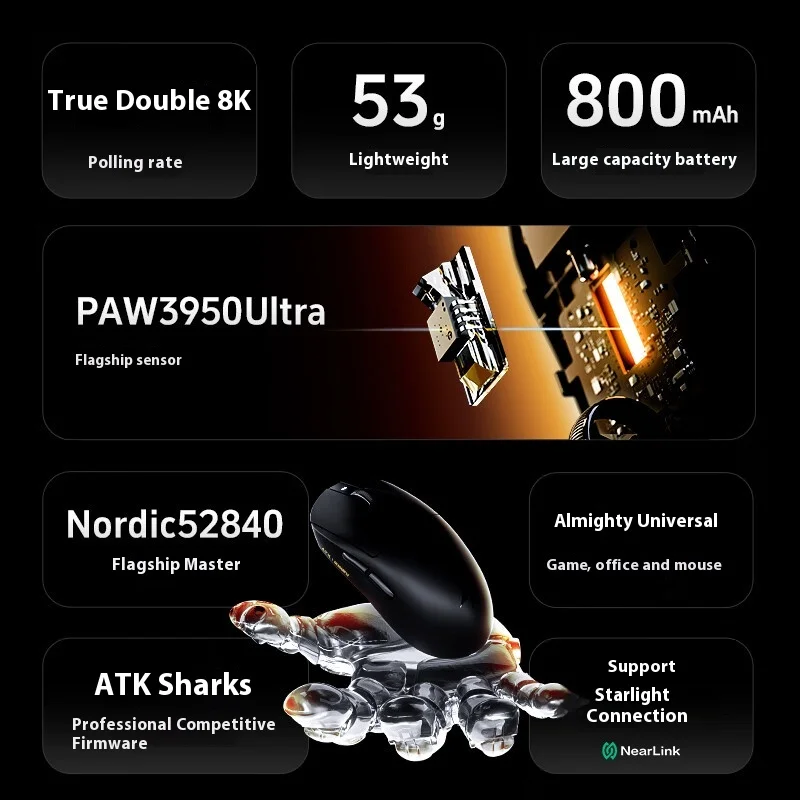 ATK A9 울트라 무선 게이밍 마우스 A9/A9 SE - Gaming Hand Accessories 리뷰 및 가격