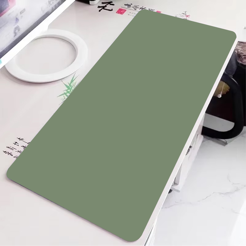 단색 녹색 게임용 마우스 패드 대형 단순 게임용 키보드 - Gaming Accessories For Table 리뷰 및 가격