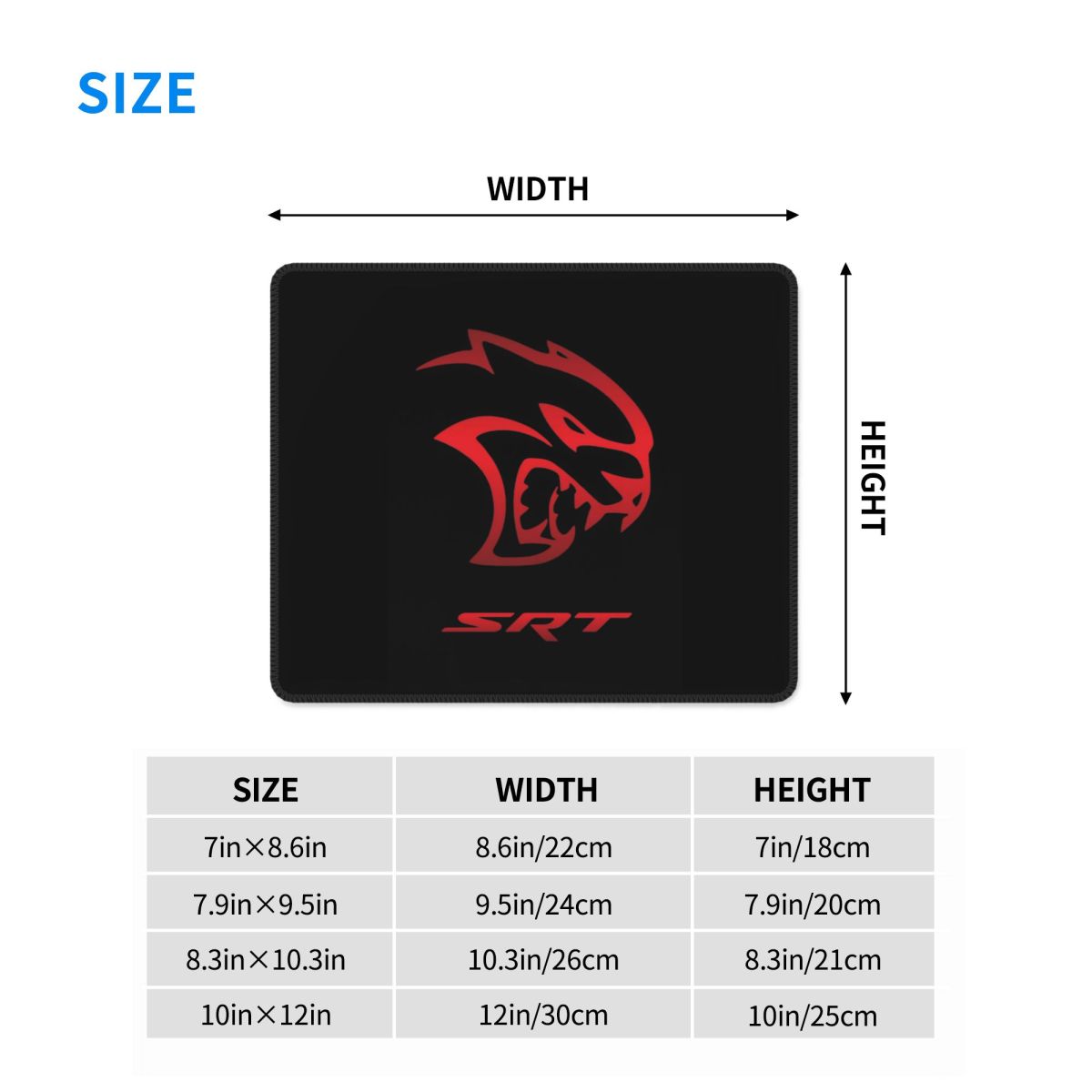 Dodge Hellcat Srt 로고 멀티 사이즈 마우 - Gaming Accessories Logo 리뷰 및 가격