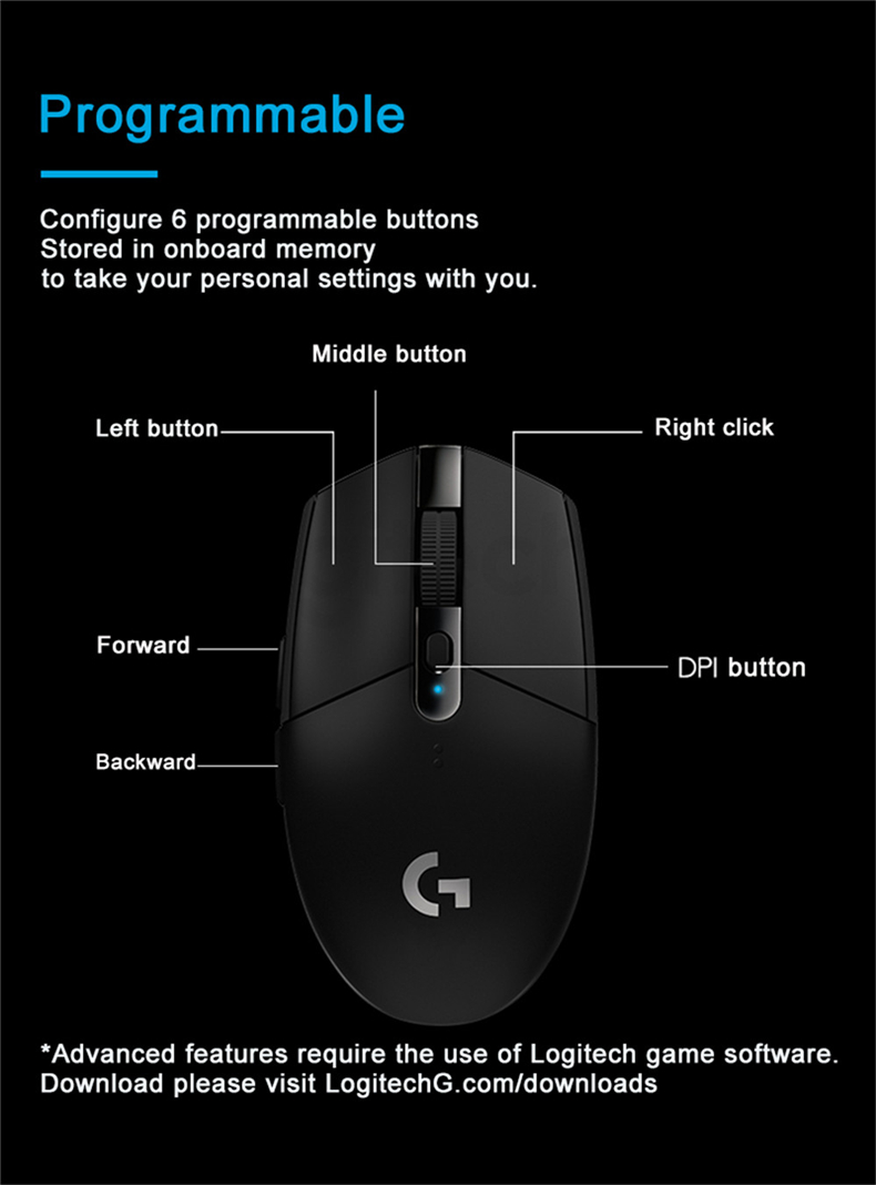 로지텍(G) G304 LIGHTSPEED 무선 게이밍  - Gaming Hand Accessories 리뷰 및 가격