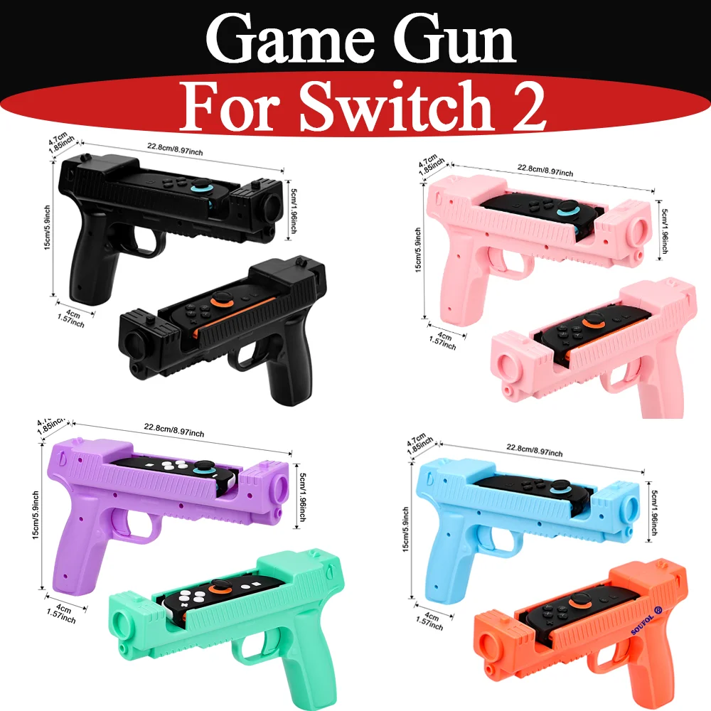 새로운 스위치2용 내마모성 체감형 게임 건 1쌍 4가지 - Gaming Hand Accessories 리뷰 및 가격