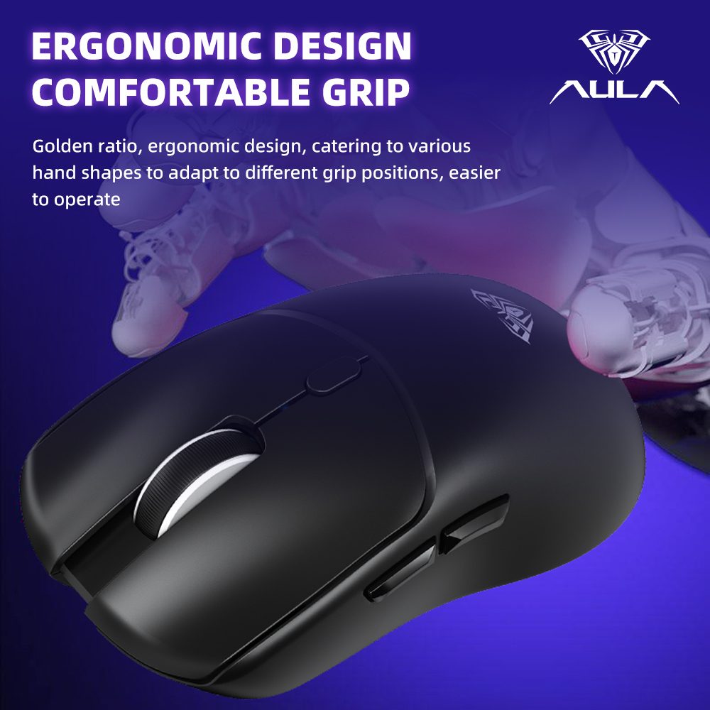 AULA SC580X 무선 마우스 트라이 모드 충전식  - Gaming Hand Accessories 리뷰 및 가격