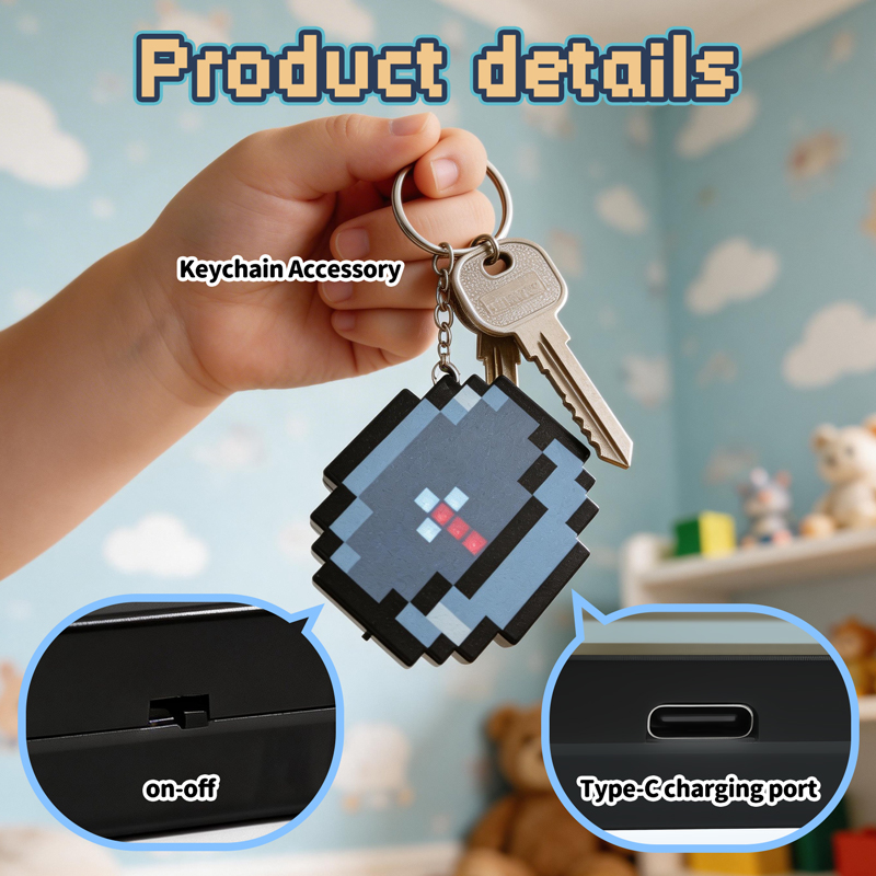 2026 신형 충전식 픽셀 나침반 열쇠고리 휴대용 이동 - Gaming Accessories For 8 Year Old 리뷰 및 가격