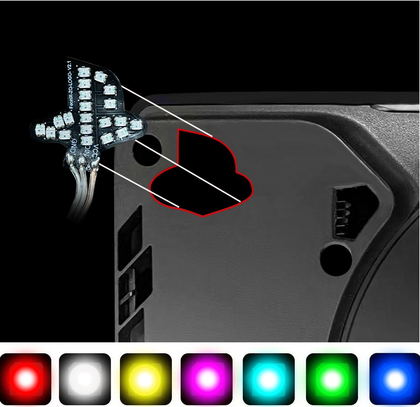 음악 동기화 RGB 무드 라이트 400+ 조명 효과 P - Gaming Accessories Logo 리뷰 및 가격