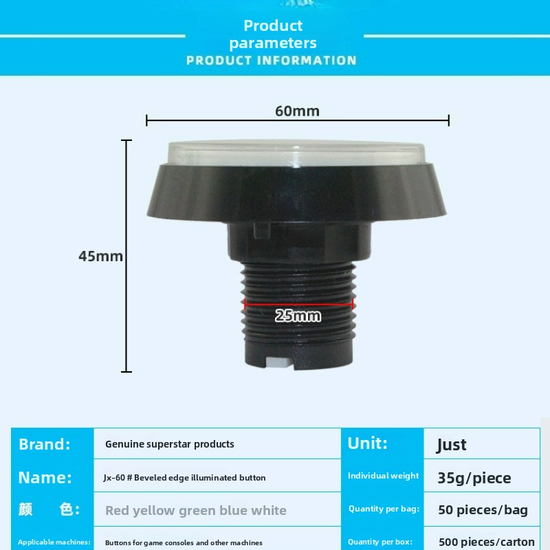 10pcs 아케이드 게임 부품 60mm 베벨 에지 슬랩 - Gaming Accessories For 8 Year Old 리뷰 및 가격
