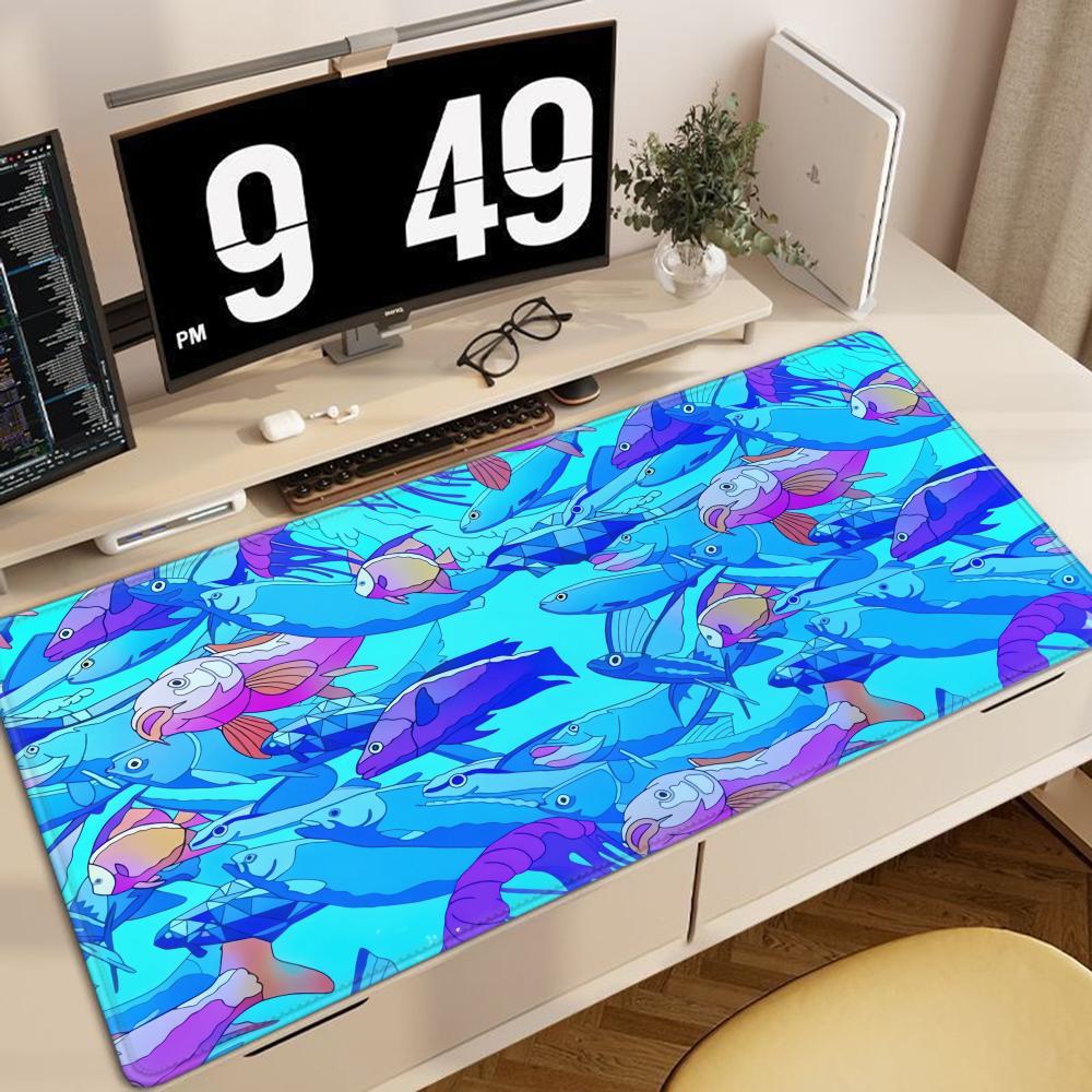 HD 프린팅 물고기 고무 마우스 패드 노트북 사무실 게 - Gaming Accessories For Table 리뷰 및 가격